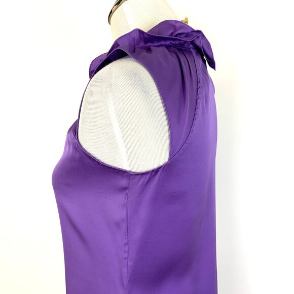 Elie Tahari Silk Emory Ruffle Collar Blouse Size XS - Picture 11 of 16